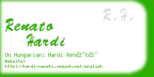 renato hardi business card